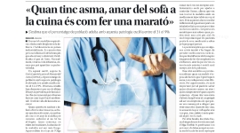 Nova pàgina de promoció de la salut: ''Quan tinc asma, anar del sofà a la cuina és com fer una marató''