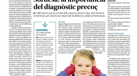 Nova pàgina de salut: ''Sordesa: la importància del diagnòstic precoç''