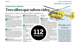 Nova pàgina de promoció de la salut: ''Tres xifres que salven vides''