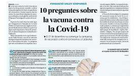  Nova pàgina de promoció de la salut: ''10 preguntes sobre la vacuna contra la Covid-19''