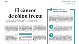 Nova pàgina de salut: ''El càncer de còlon i recte''