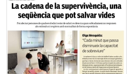 Nova pàgina de salut: ''La cadena de la supervivència, una seqüència que pot salvar vides''