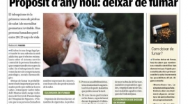 Nova pàgina de salut: ''Propòsit d’any nou: deixar de fumar''