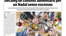 Nova pàgina de salut: «Decàleg de consells alimentaris per un Nadal sense excessos»