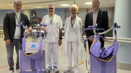 L’Hospital d’Atenció Intermèdia Bernat Jaume rep 10.000 euros de la Fundació “la Caixa” per a comprar nou equipament