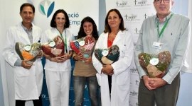 La FSE rep una trentena de “Coixins del Cor” de l’AECC-Catalunya contra el Càncer Girona
