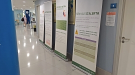 L’Hospital de Figueres acull l’exposició itinerant sobre la prevenció solar i el càncer de pell de l’AECC-Catalunya Contra el Càncer