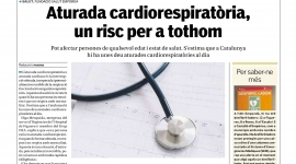 Nova pàgina de promoció de la salut: ''Aturada cardiorespiratòria, un risc per a tothom''