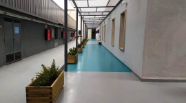 L’Hospital de Figueres inaugura el passadís cobert exterior que connecta l’Edifici Est amb les Consultes Externes