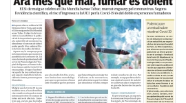 Nova pàgina de promoció de la salut: ''Ara més que mai, fumar és dolent''