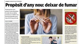 Nova pàgina de promoció de la salut: ''Propòsit d'any nou: deixar de fumar''