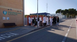 Simulacre d’incendi al CAP de l’Escala, que obliga a evacuar el centre