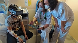 L’Hospital de Figueres disposa d’unes ulleres de Realitat Virtual per disminuir el dolor i l’ansietat en els nens ingressats 