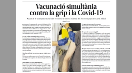 Nova pàgina de salut: ''Vacunació simultània contra la grip i la Covid-19''