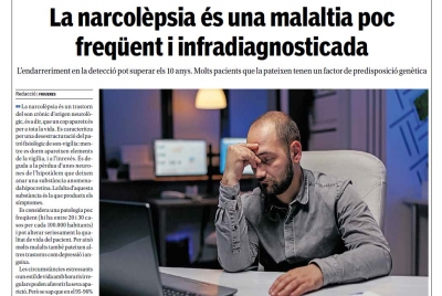 Nova pàgina de salut: “La narcolèpsia és una malaltia poc freqüent i infradiagnosticada” 