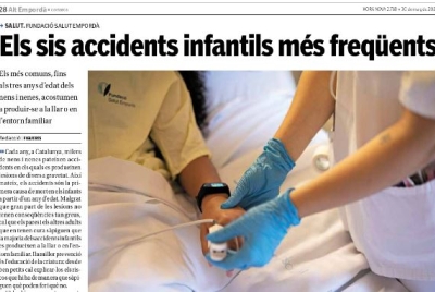 Nova pàgina de salut: Els sis accidents infantils més freqüents
