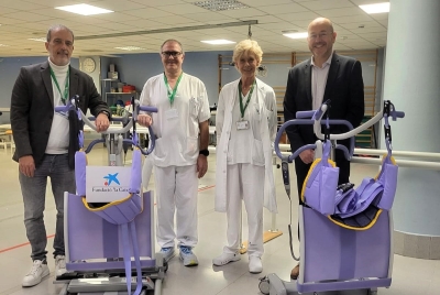 L’Hospital d’Atenció Intermèdia Bernat Jaume rep 10.000 euros de la Fundació “la Caixa” per a comprar nou equipament