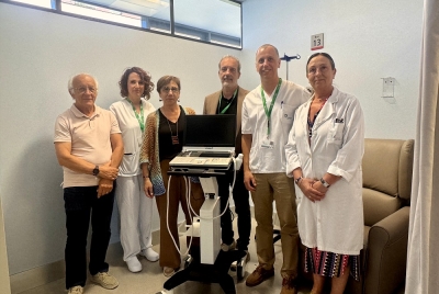 Oncolliga Girona fa una donació de 17.000 euros a la FSE per comprar un ecògraf per a l’Hospital de Dia Oncològic