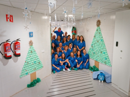 L'Àrea Quirúrgica guanya el concurs de decoració nadalenca dels serveis 