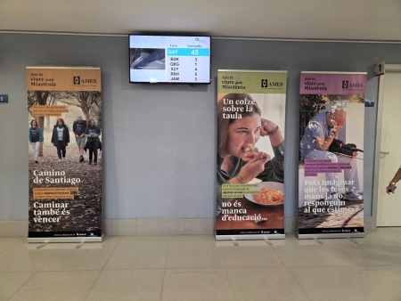 Exposició sobre la miastenia a CCEE 