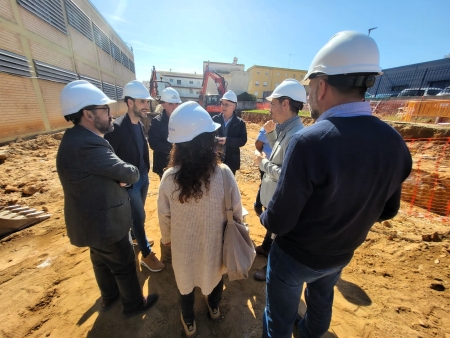 Visita d'obres a l'amplicació del CAP de l'Escala