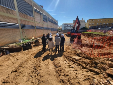 Visita d'obres a l'amplicació del CAP de l'Escala