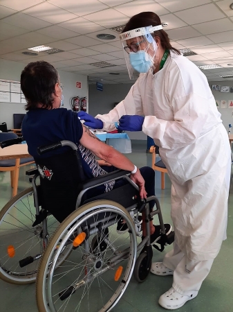 Vacunació contra la Covid al sociosanitari
