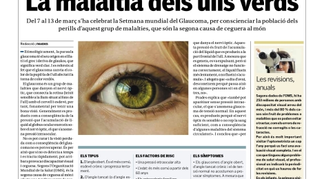 Nova pàgina de salut: ''La malaltia dels ulls verds''