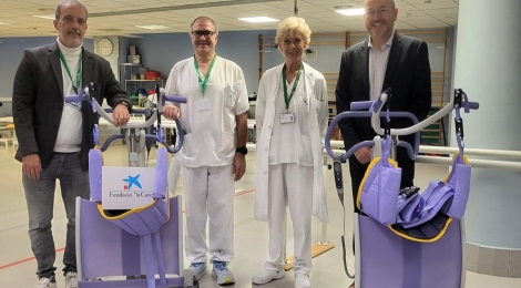 L’Hospital d’Atenció Intermèdia Bernat Jaume rep 10.000 euros de la Fundació “la Caixa” per a comprar nou equipament