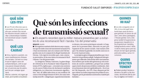 Nova pàgina de promoció de la salut: ''Què són les infeccions de transmissió sexual?''