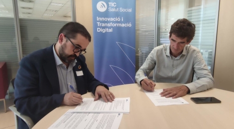 La Fundació Salut Empordà i la Fundació TIC Salut Social signen el seu primer conveni de col·laboració