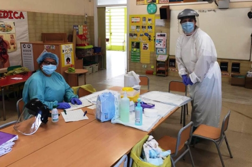 Recollida de mostres a l'escola