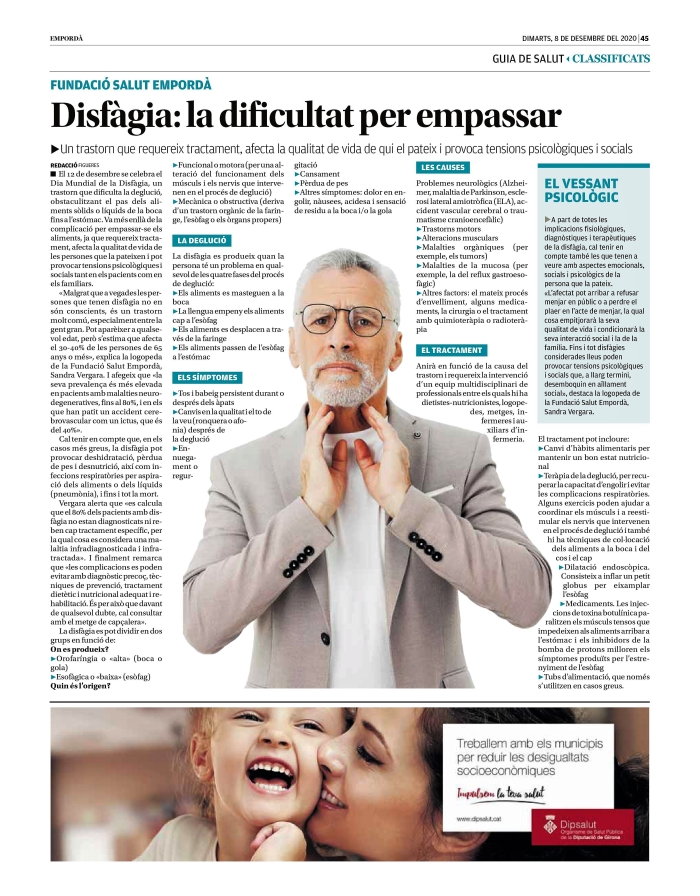 Pàgina de salut sobre la disfàgia