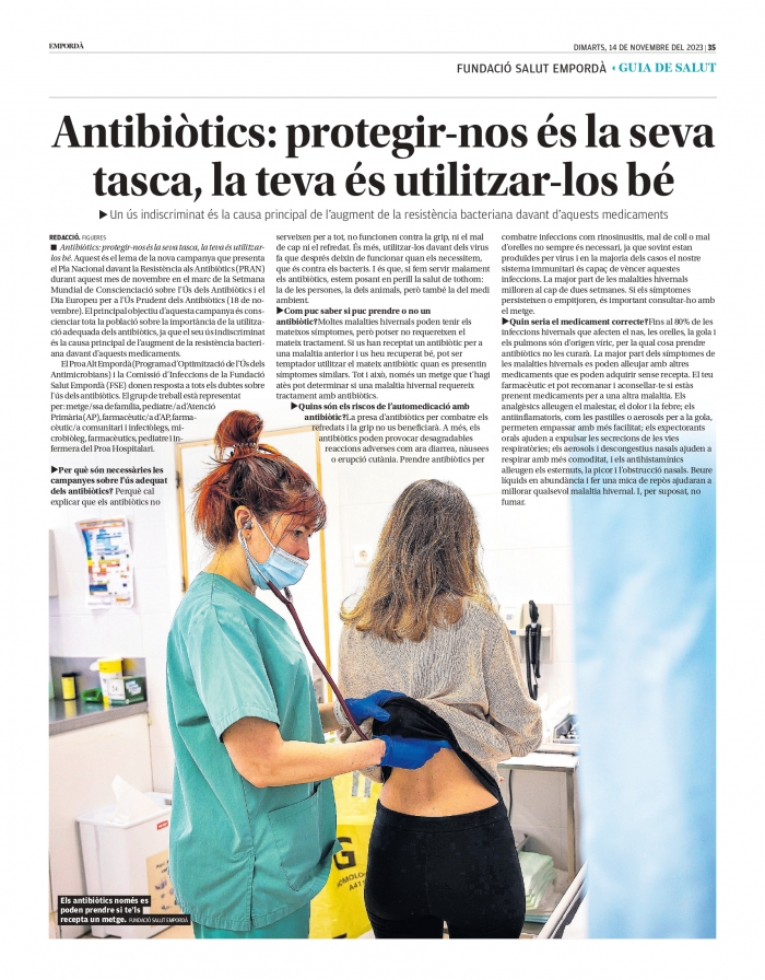 pàgina de salut antibiòtics